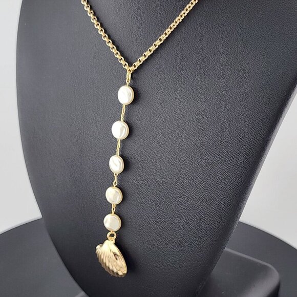 Gold Filled Shell Necklace – 18K Brazilian Gold | Brand New with Tags - Picture 2 of 6